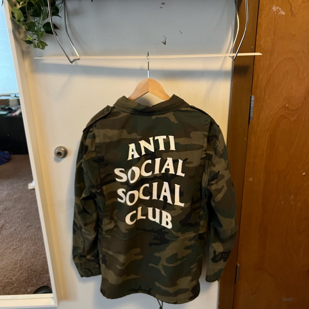 Anti social social club military jacket